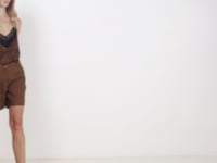 Short choco en lin chic et fluide | Elora