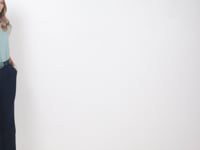 Débardeur bleu clair métallisé | Elora