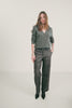 Gilet gris chiné col V intemporel | Elora