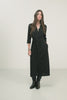 Robe chemise noire fluide intemporelle | Elora