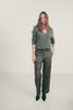 Pantalon prince-de-galles gris | Elora
