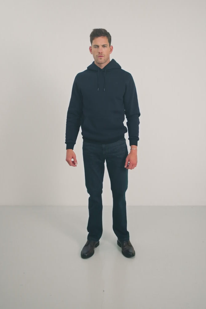 Sweat capuche navy urbain | Elora