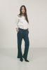 Pantalon velours bleu flare | Elora