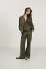 Bomber bronze velours damassé jacquard | Elora