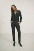 Pantalon cigarette imprimé bi-tons chic | Elora