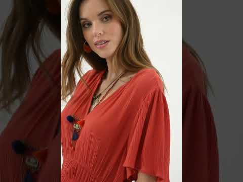 Robe courte cintrée terracotta | Elora