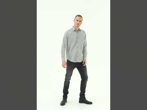 Chemise à motif floral gris | Elora