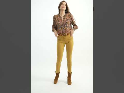 Blouse esprit ethnique multicolore | Elora