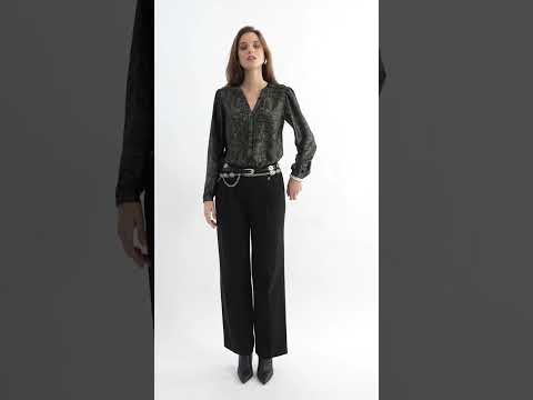 Pantalon Palazzo noir | Elora