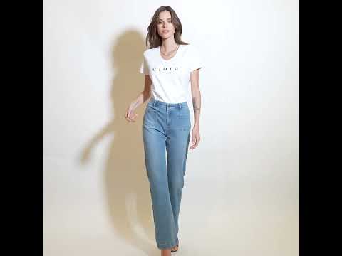Jean bootcut bleu clair | Elora