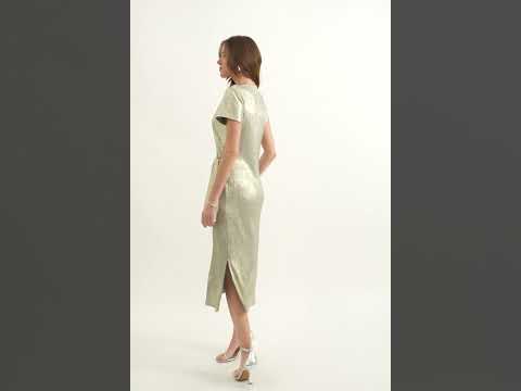 Robe longue dorée | Elora