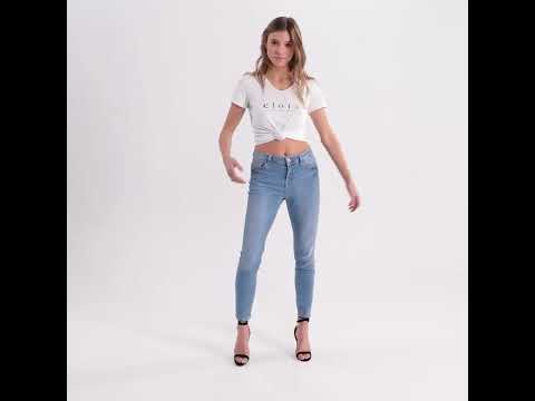 Jean slim 7/8ème bleu clair | Elora