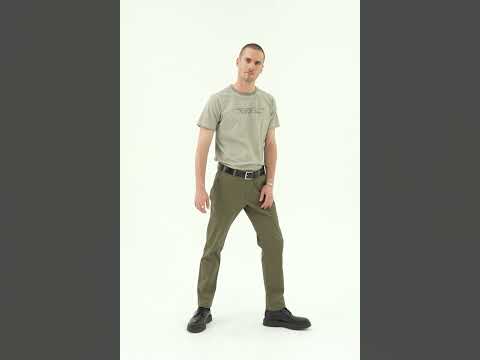 Pantalon chino kaki clair | Elora