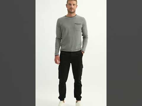 Pull fin gris et noir | Elora