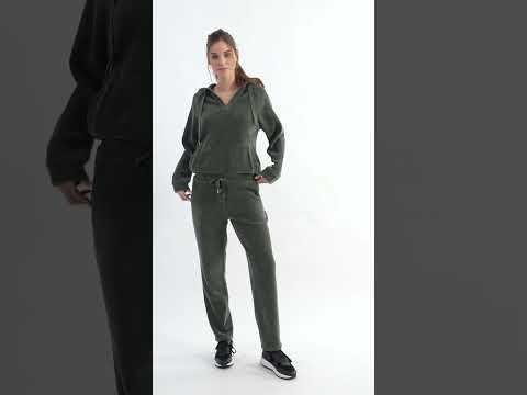 Sweat à capuche coloris tilleul | Elora