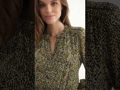 Robe longue imprimé léopard | Elora