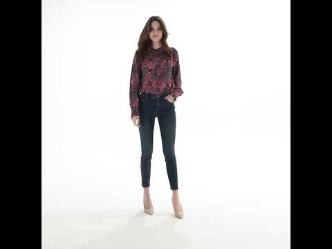 Jean slim 7/8ème bleu gris | Elora