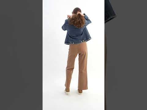 Vest en jean denim bleu | Elora
