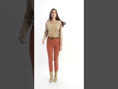 Pull façon lingerie beige | Elora