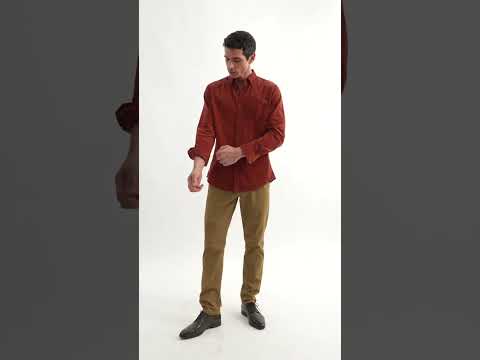 Chemise en velours rouille | Elora