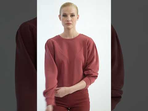 Sweat ultra doux coloris grenat | Elora