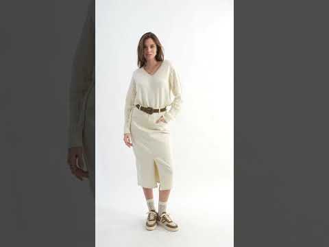 Pull ajouré coloris écru | Elora