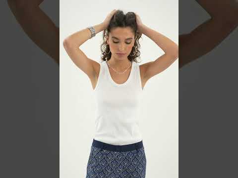 Débardeur coloris blanc | Elora
