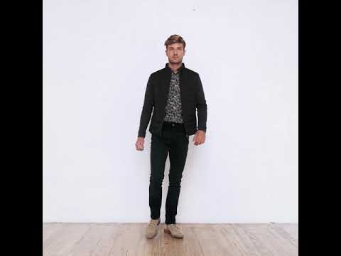 Jean droit délavé en denim stretch | Elora
