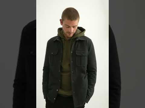 Surchemise en maille milano gris chiné | Elora