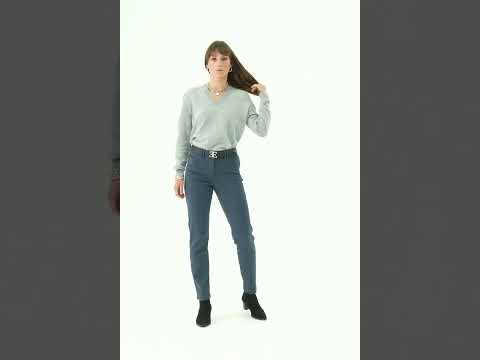 Pantalon slim bleu | Elora