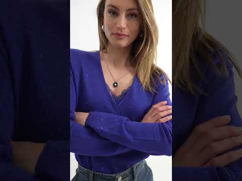 Pull façon lingerie ultraviolet | Elora