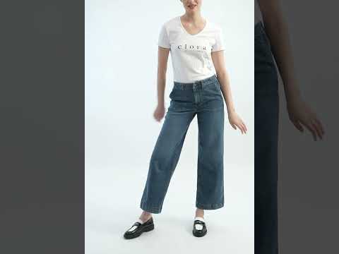 Jean large bleu foncé | Elora