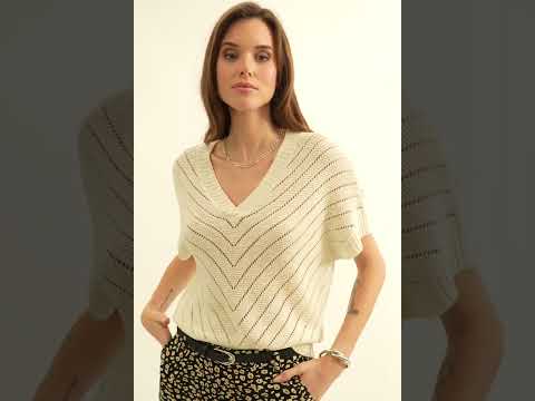 Pull ample écru | Elora
