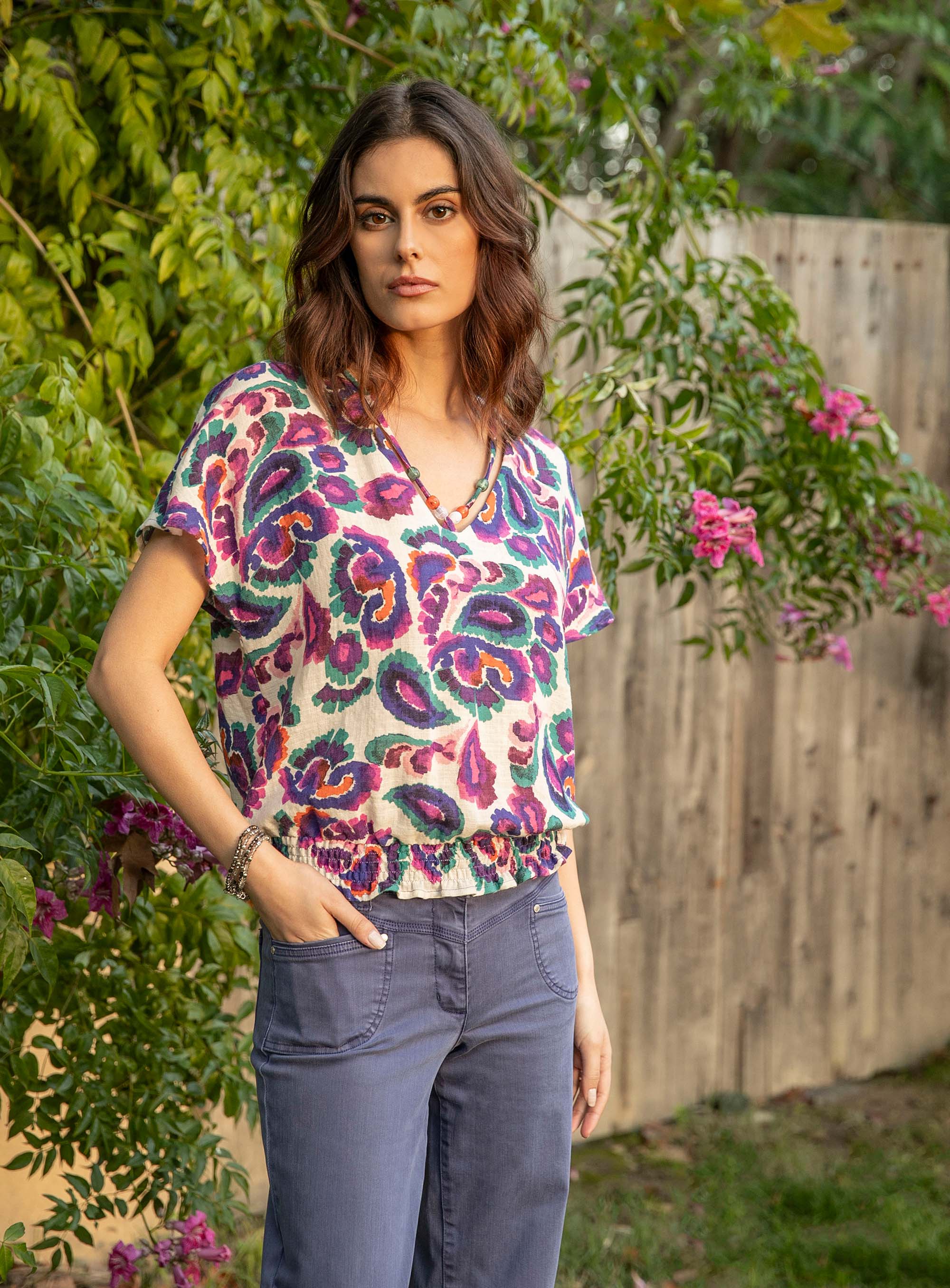 Blouse imprimé multico | Elora