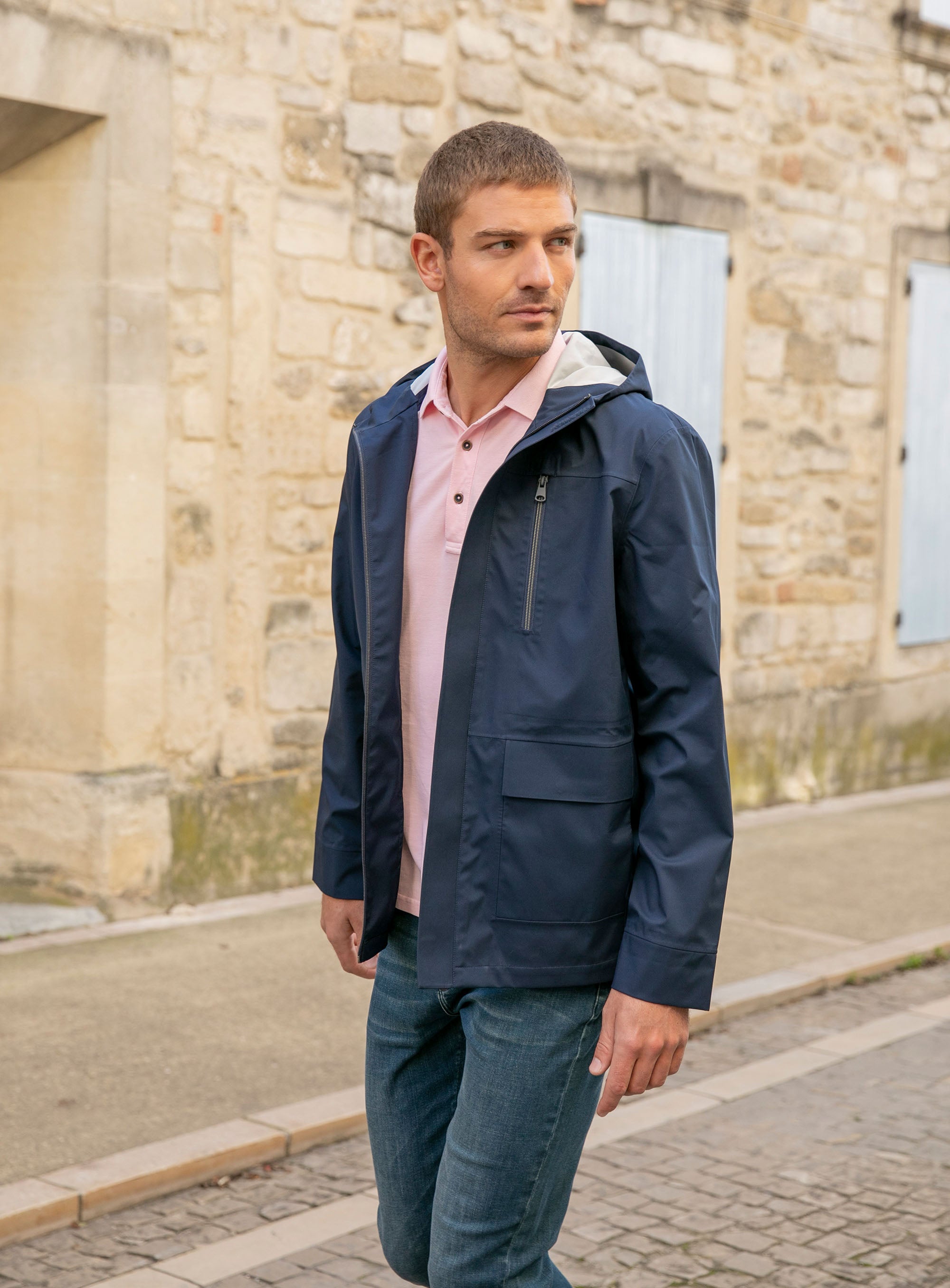 Parka coupe vent navy | Elora