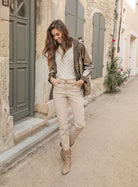 Pantalon slim beige | Elora