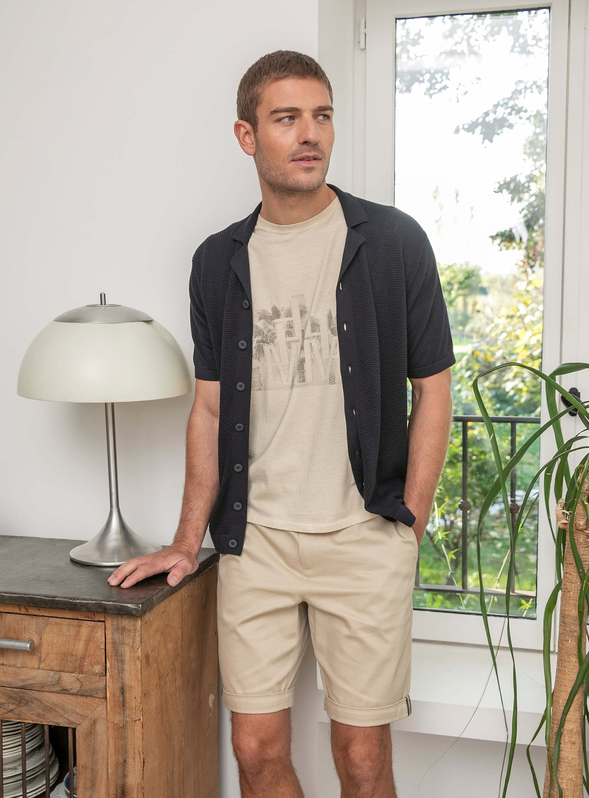Tee-Shirt printé beige | Elora